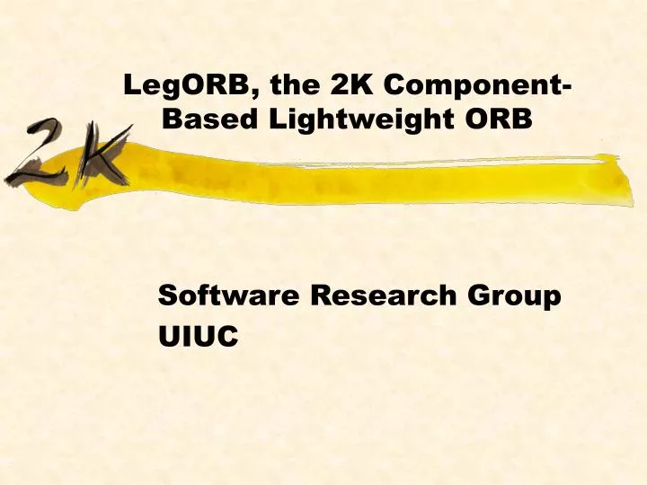 legorb the 2k component based lightweight orb