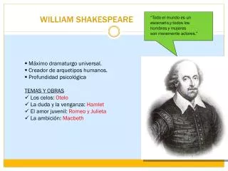 william shakespeare
