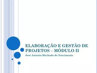 elabora o e gest o de projetos m dulo ii