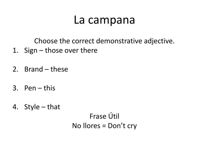 la campana