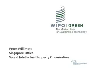 Peter Willimott Singapore Office World Intellectual Property Organization