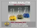 KIMIA ANALITIK - slide 1