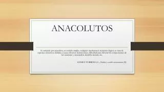 anacolutos