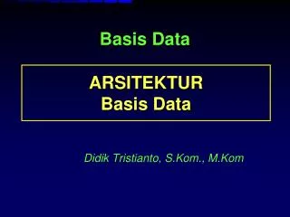 didik tristianto s kom m kom