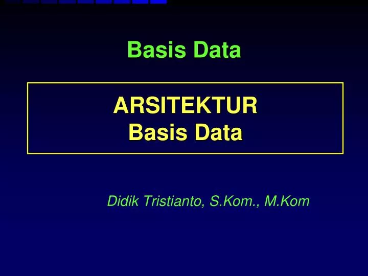 didik tristianto s kom m kom