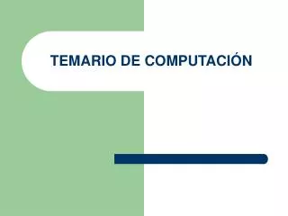 temario de computaci n