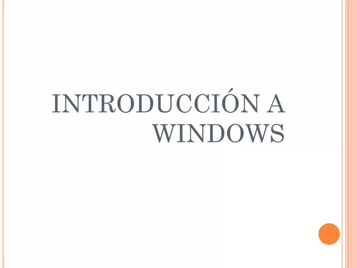 introducci n a windows