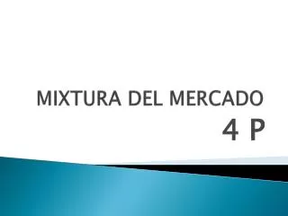 mixtura del mercado