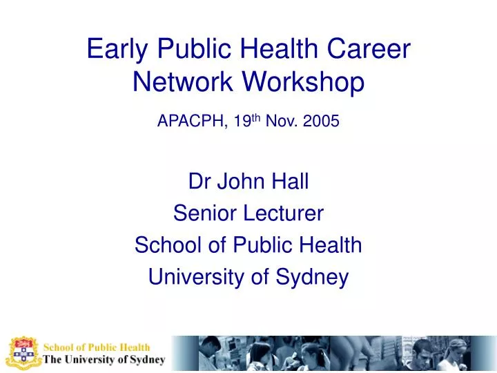 early public health career network workshop