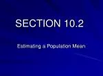Estimating a Population Mean Using t-Procedures: Confidence Intervals - slide 1