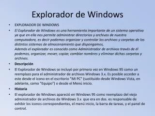 explorador de windows