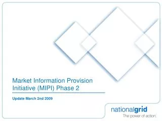 Market Information Provision Initiative (MIPI) Phase 2
