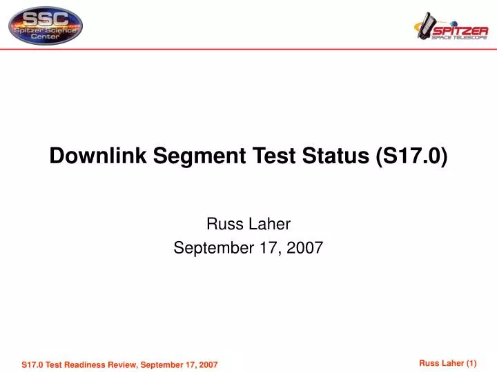 downlink segment test status s17 0