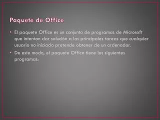paquete de office