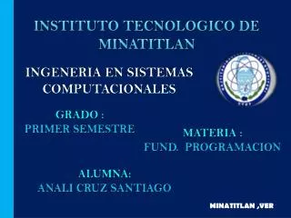 instituto tecnologico de minatitlan