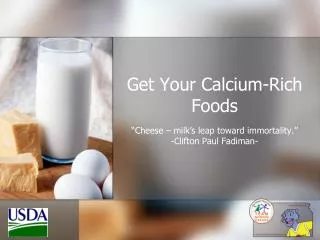 Get Your Calcium-Rich Foods