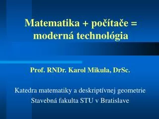matematik a po ta e mode rn technol gia