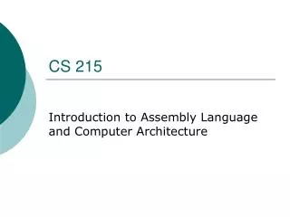 cs 215