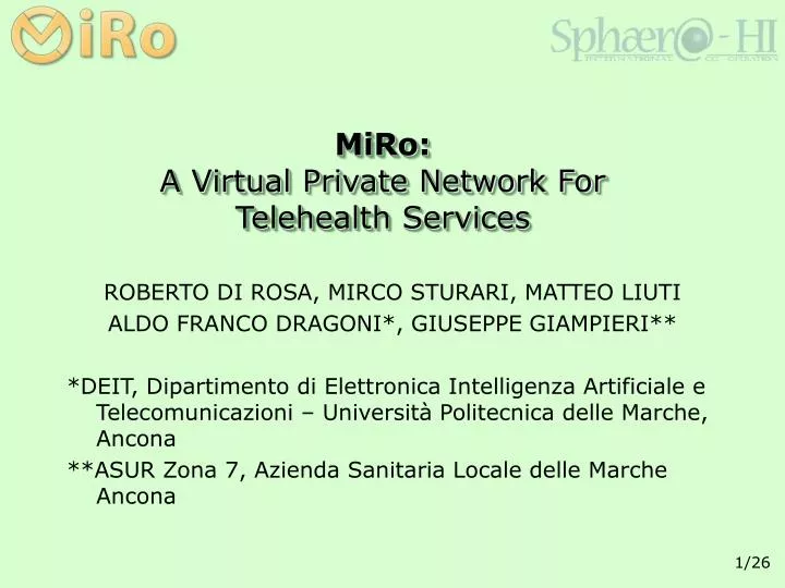 miro a virtual private network for telehealth services