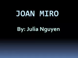 joan miro