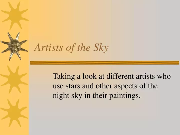 artists of the sky