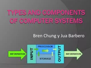 Types and components of computer systems