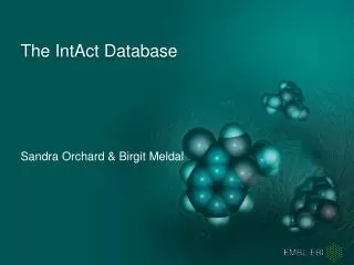 The IntAct Database