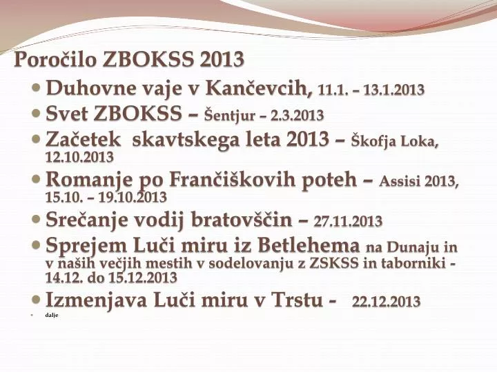 poro ilo zbokss 2013