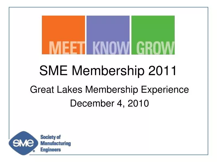sme membership 2011