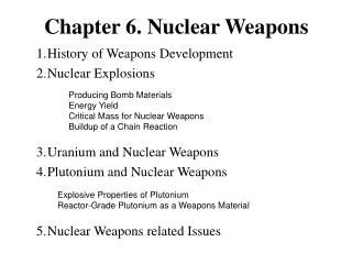 Chapter 6. Nuclear Weapons