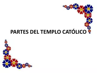 partes del templo cat lico