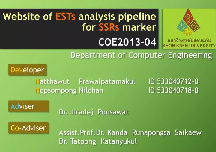 website of ests analysis pipeline for ssrs marker