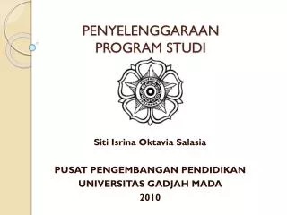 penyelenggaraan program studi