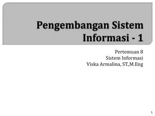 pengembangan sistem informasi 1