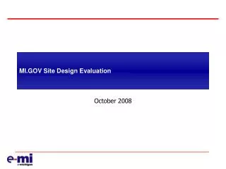 MI.GOV Site Design Evaluation
