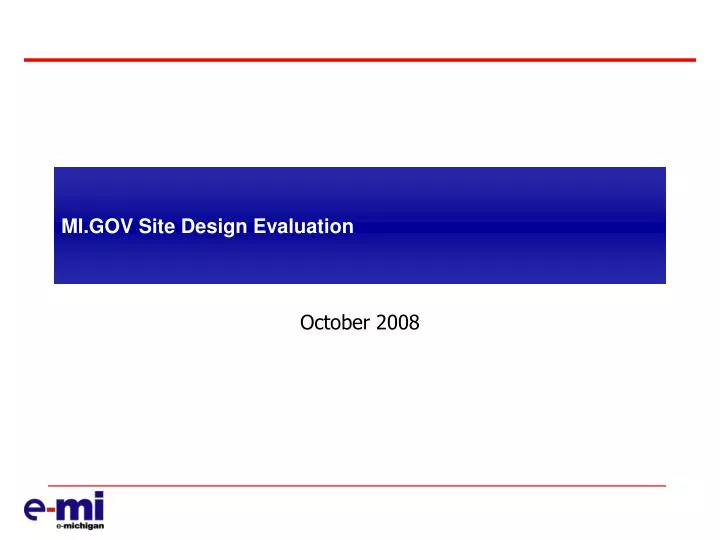 mi gov site design evaluation