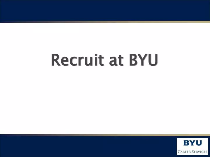 recruit at byu