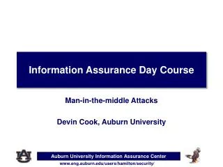 Information Assurance Day Course