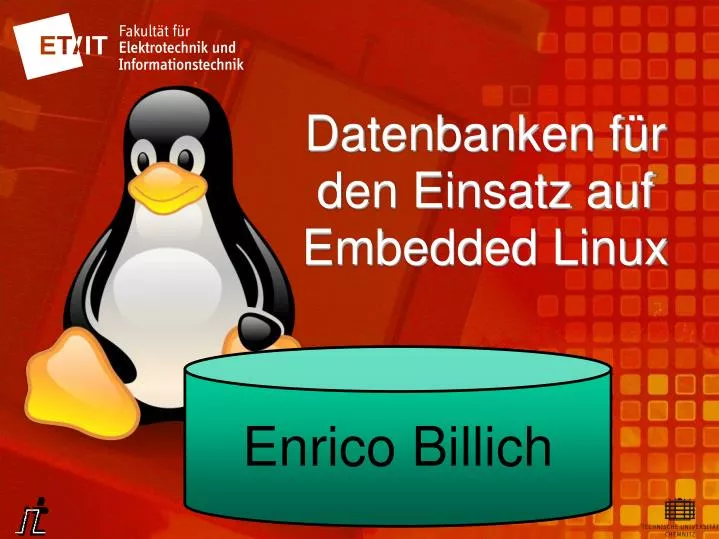 datenbanken f r den einsatz auf embedded linux