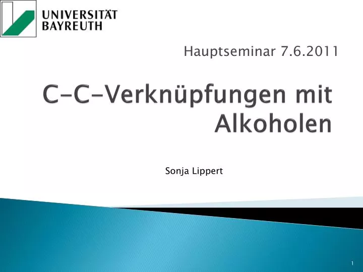 c c verkn pfungen mit alkoholen