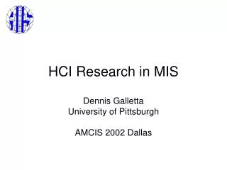HCI Research in MIS