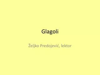 glagoli