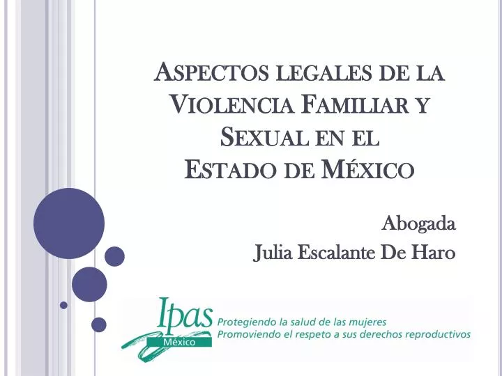 aspectos legales de la violencia familiar y sexual en el estado de m xico