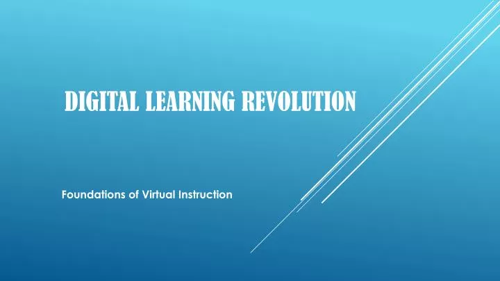digital learning revolution