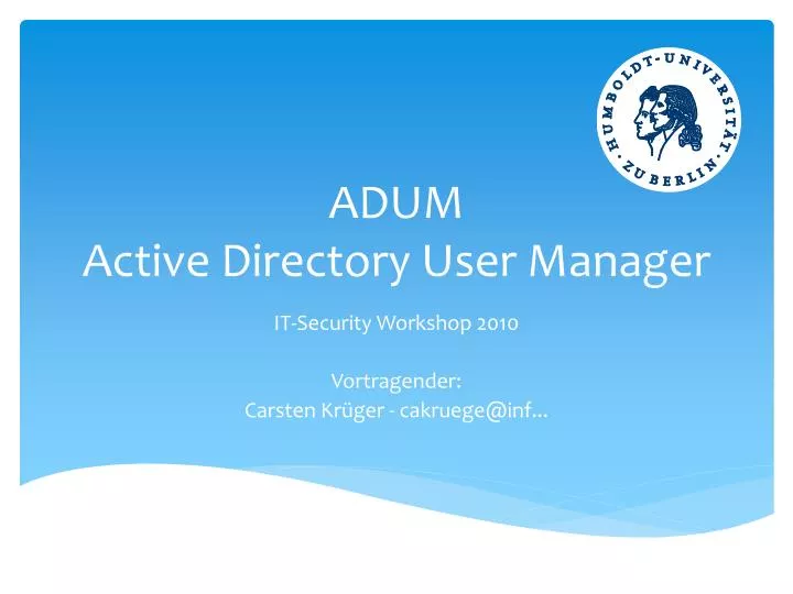 adum active directory user manager
