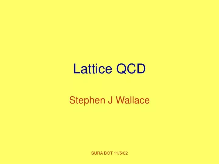 lattice qcd