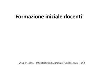 formazione iniziale docenti