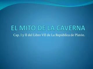 el mito de la caverna