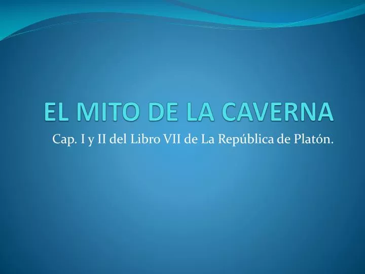 el mito de la caverna