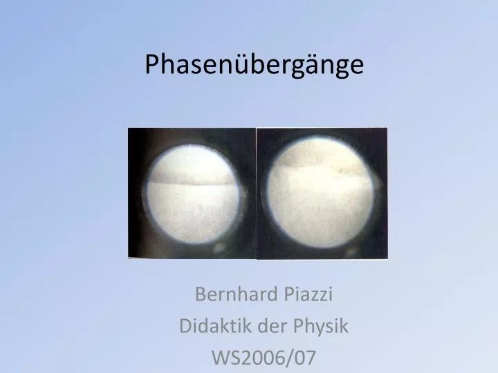 phasen berg nge